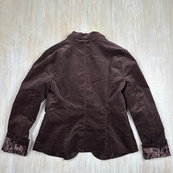 NWT Calvin Klein Brown Corduroy Single Button Casual Western Minimalist Blazer M - Picture 16 of 16